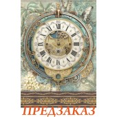Бумага рисовая для декупажа Stamperia DFSA41114 "Большие часы", А4